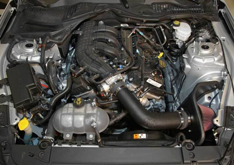 K&N Engineering - Cold Air Intakes - K&N 15-17 Ford Mustang 3.7L V6 F/I Performance Intake Kit - Anything Coyote