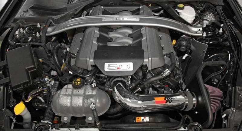 K&N Engineering - Cold Air Intakes - K&N 2015 Ford Mustang GT 5.0L V8 Typhoon Intake Kit - Anything Coyote