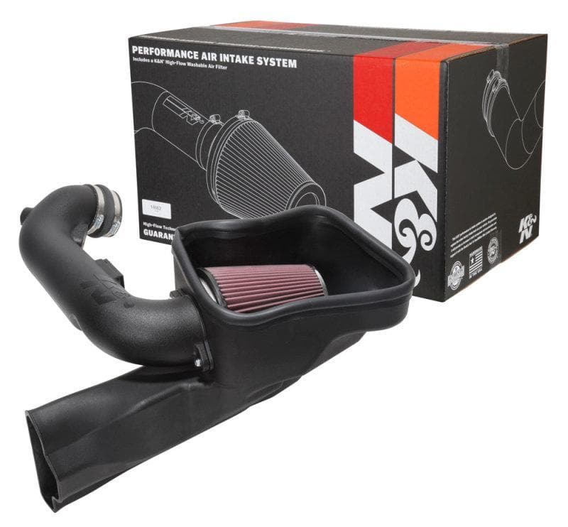 K&N Engineering - Cold Air Intakes - K&N 2018 Ford Mustang GT V8 5.0L F/I Aircharger Performance Intake - Anything Coyote