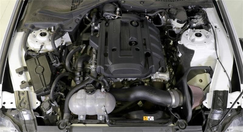 K&N Engineering - Cold Air Intakes - K&N 2018 Ford Mustang L4-2.3L F/I Aircharger Performance Intake - Anything Coyote