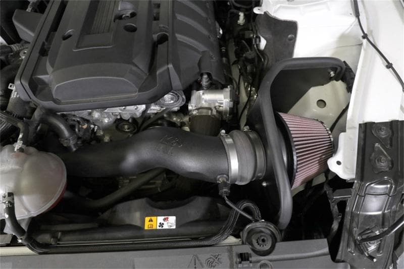K&N Engineering - Cold Air Intakes - K&N 2018 Ford Mustang L4-2.3L F/I Aircharger Performance Intake - Anything Coyote