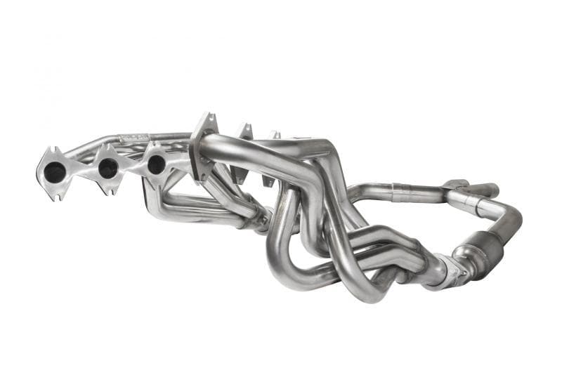 Kooks Headers - Headers & Manifolds - Kooks 05-10 Ford Mustang GT Manual 1 5/8in x 2 1/2in SS Long Tube Headers and OEM Catted SS X Pipe - Anything Coyote