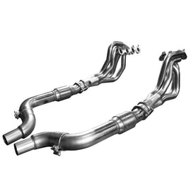 Kooks Headers - Headers & Manifolds - Kooks 15+ Mustang 5.0L 4V 1 7/8in x 3in SS Headers w/ Catted OEM Connection Pipe - Anything Coyote