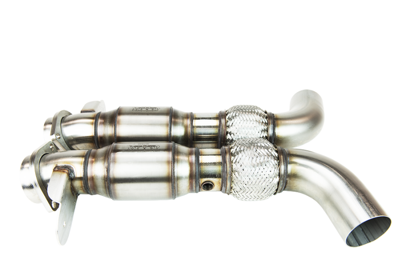 Kooks Headers - X Pipes - Kooks 2015+ Ford Mustang GT350 5.2L 3in x 2-3/4in Green Cat SS X-Pipe Kooks HDR Req - Anything Coyote