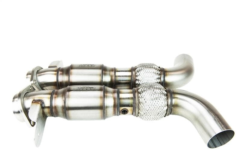 Kooks Headers - X Pipes - Kooks 2015+ Ford Mustang GT350 5.2L 3in x 2-3/4in Green Cat SS X-Pipe Kooks HDR Req - Anything Coyote