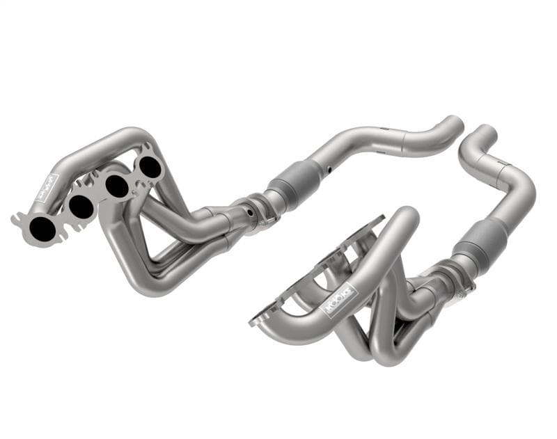 Kooks Headers - Headers & Manifolds - Kooks 2020 Mustang GT500 5.2L 2in x 3in SS Headers w/GREEN Catted Connection Pipe - Anything Coyote