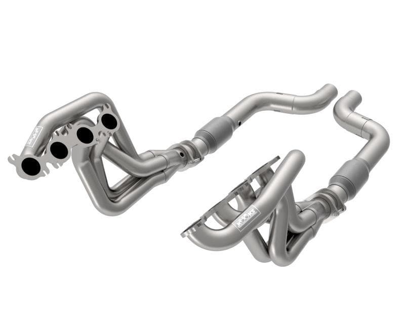 Kooks Headers - Headers & Manifolds - Kooks 2020 Mustang GT500 5.2L 2in x 3in SS Headers w/GREEN Catted Connection Pipe - Anything Coyote