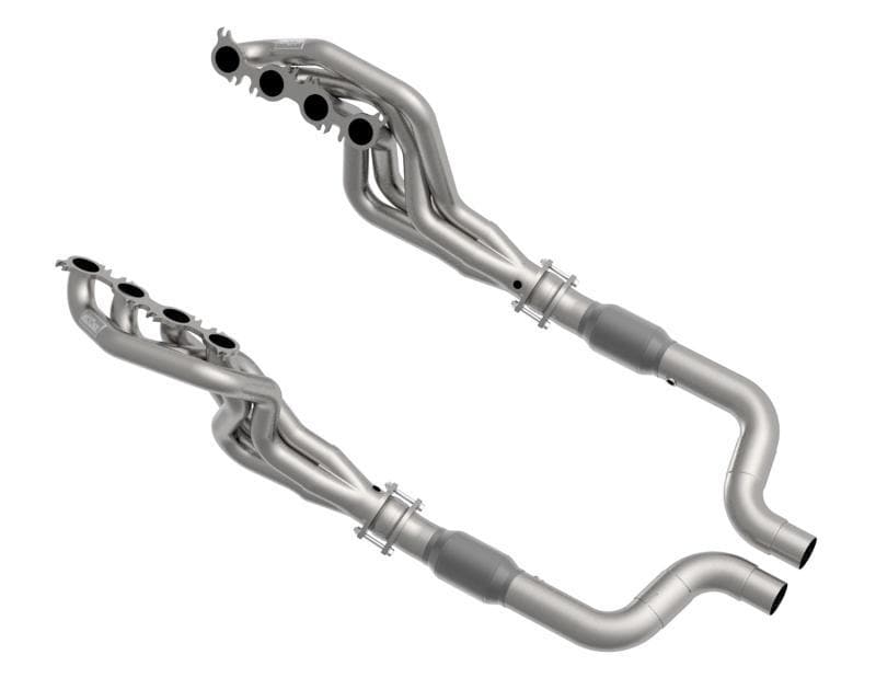 Kooks Headers - Headers & Manifolds - Kooks 2020 Mustang GT500 5.2L 2in x 3in SS Headers w/GREEN Catted Connection Pipe - Anything Coyote