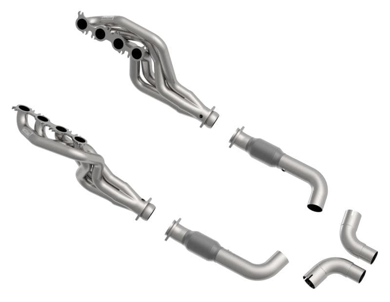 Kooks Headers - Headers & Manifolds - Kooks 2020 Mustang GT500 5.2L 2in x 3in SS Headers w/GREEN Catted Connection Pipe - Anything Coyote