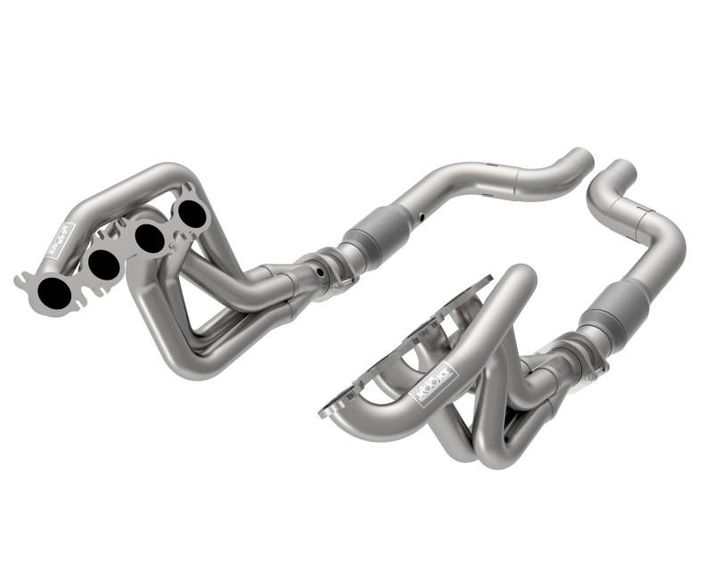 Kooks Headers - Headers & Manifolds - Kooks 2020 Mustang GT500 5.2L 2in x 3in SS Headers w/GREEN Catted Connection Pipe - Anything Coyote