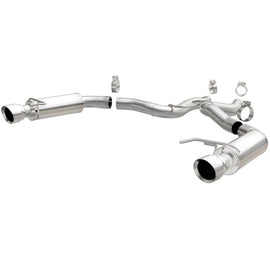 Magnaflow - Axle Back - MagnaFlow Axle Back, SS, 3in, Competition, Dual Split Polished 4.5in Tip 2015 Ford Mustang GT V8 5.0 - Anything Coyote