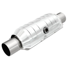 Load image into Gallery viewer, Magnaflow - Catalytic Converter Universal - MagnaFlow Conv Univ 2.25in Inlet/Outlet Center/Center Round 11in Body L x 5.125in W x 15in Overall L - Anything Coyote