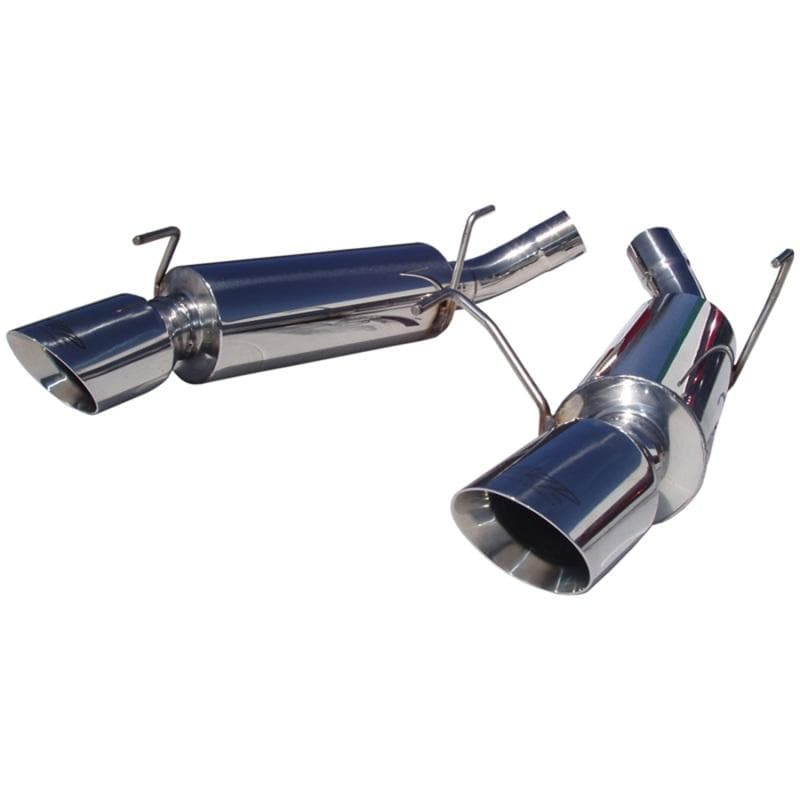 MBRP - Axle Back - MBRP 05-10 Ford Mustang GT 5.0/Shelby GT500 Dual Mufflers Axle Back Split Rear T304 - Anything Coyote
