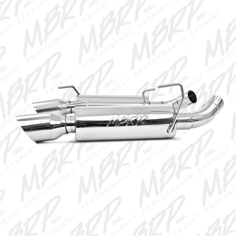 MBRP - Axle Back - MBRP 05-10 Ford Mustang GT 5.0/Shelby GT500 Dual Mufflers Axle Back Split Rear T304 - Anything Coyote