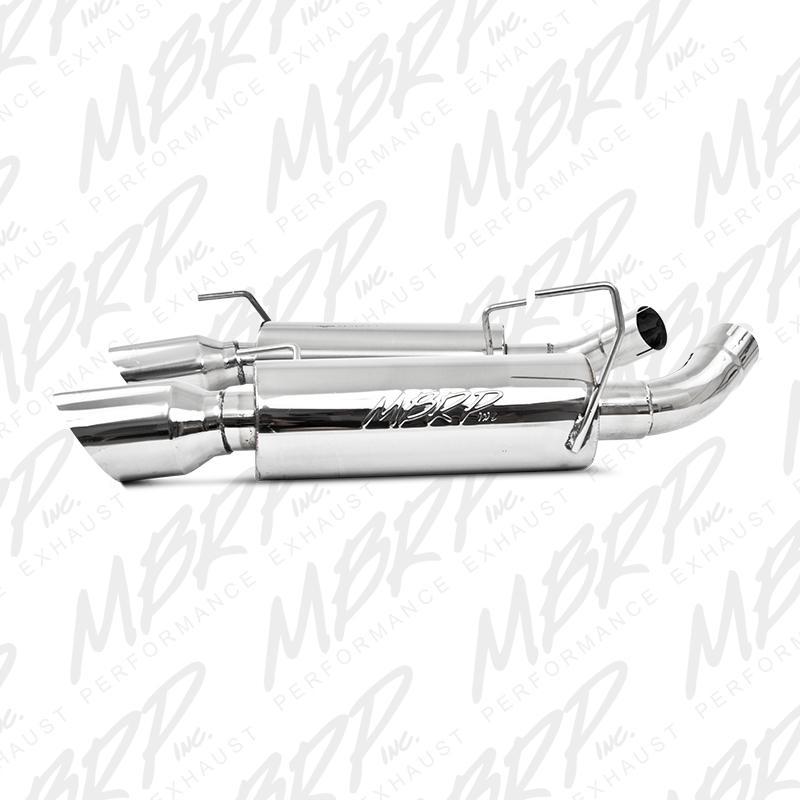 MBRP - Axle Back - MBRP 05-10 Ford Mustang GT 5.0/Shelby GT500 Dual Mufflers Axle Back Split Rear T304 - Anything Coyote