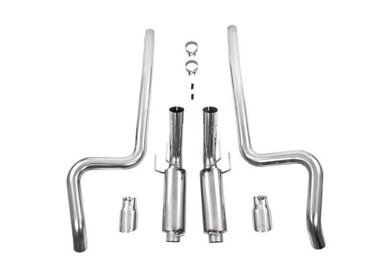 MBRP - Catback - MBRP 11-14 Ford Mustang GT 5.0L Dual Split Rear Race Version T409 3in Cat Back Exhaust System - Anything Coyote