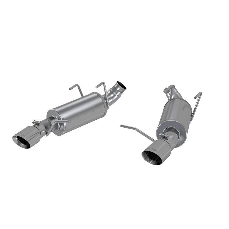 MBRP - Axle Back - MBRP 11-14 Ford Mustang V6 3in. Dual Muffler Axle Back Split Rear Exhaust System AL - Anything Coyote
