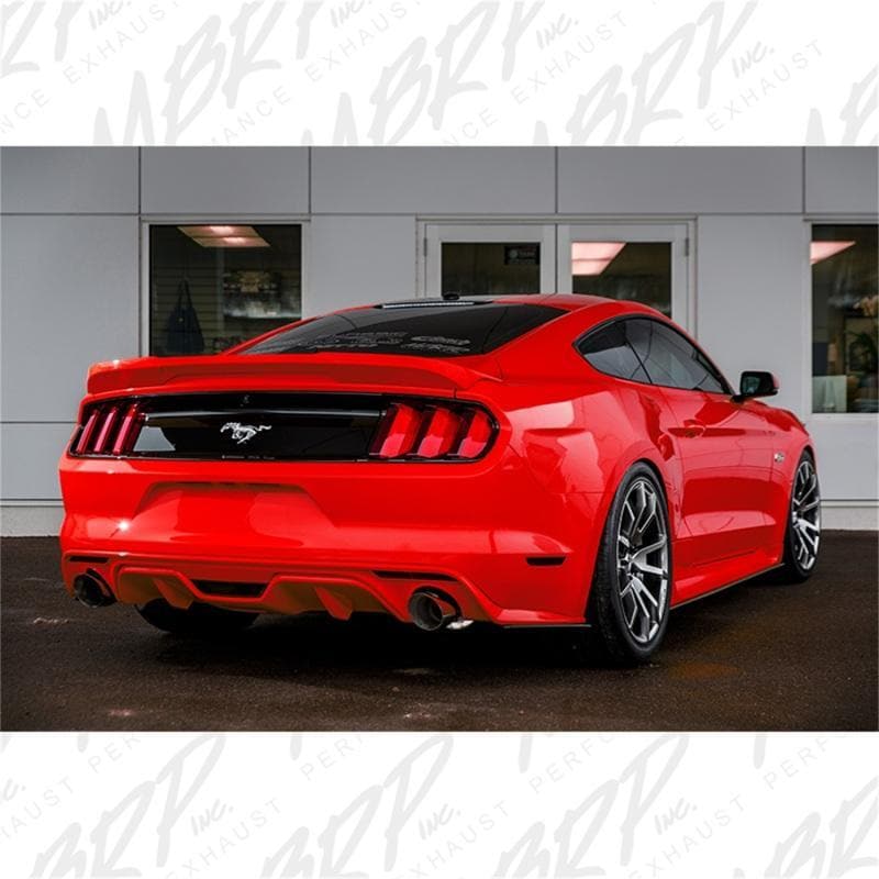 MBRP - Catback - MBRP 15-18 Ford Mustang EcoBoost 2.3L Alum 3in Cat Back Dual Split Rear Exit (Street Version) - Anything Coyote