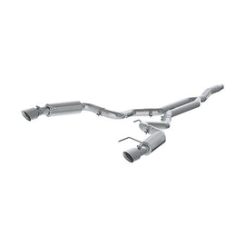 MBRP - Catback - MBRP 15-19 Ford Mustang EcoBoost 2.3L Alum 3in Cat Back Dual Split Rear Exit (Race Version) - Anything Coyote