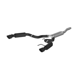 MBRP - Catback - MBRP 15-19 Ford Mustang EcoBoost 2.3L Black 3in Cat Back Dual Split Rear Exit (Race Version) - Anything Coyote