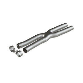 MBRP - X Pipes - MBRP 15-19 Ford Mustang GT 2.5in Resonator Delete X-Pipe - AL - Anything Coyote