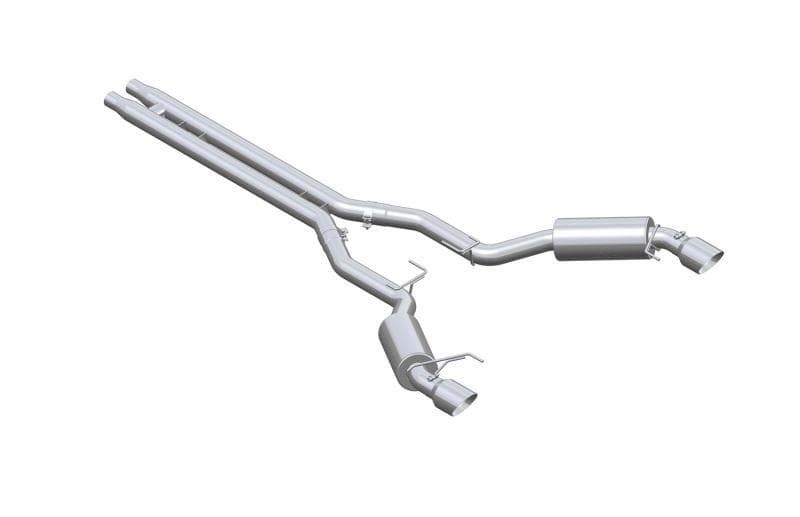 MBRP - Catback - MBRP 15 Ford Mustang GT 5.0 3in Cat Back Dual Split Rear Street Version 4.5in Tips - Aluminized - Anything Coyote