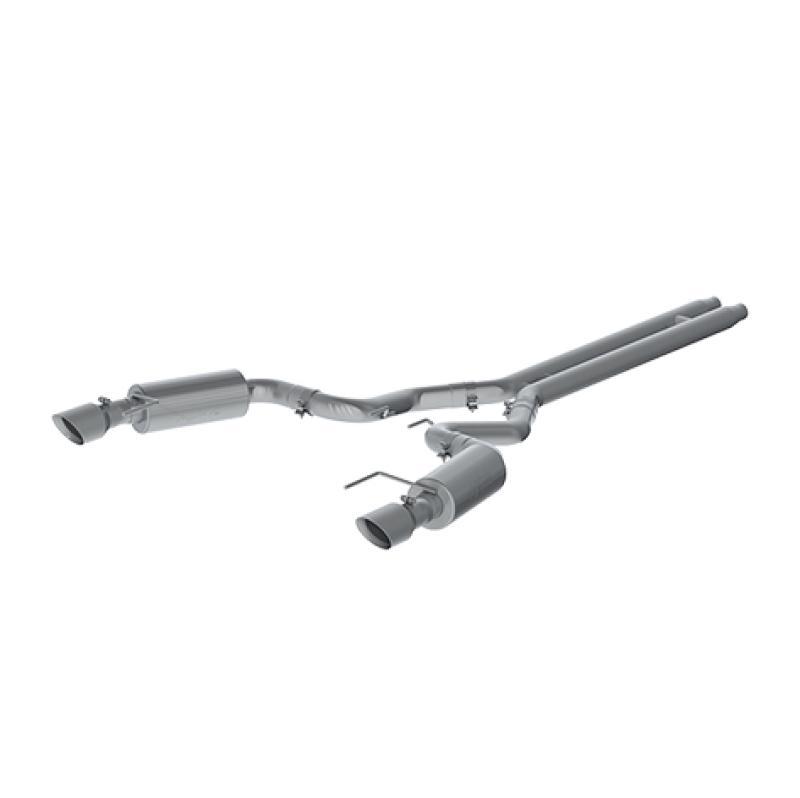 MBRP - Catback - MBRP 15 Ford Mustang GT 5.0 Convertible T409 3in Cat Back Dual Split Rear Exit (Street Version) - Anything Coyote