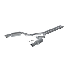 Load image into Gallery viewer, MBRP - Catback - MBRP 15 Ford Mustang GT 5.0 Convertible T409 3in Cat Back Dual Split Rear Exit (Street Version) - Anything Coyote