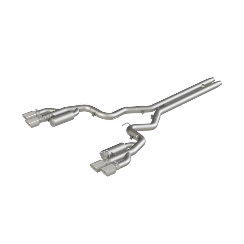 MBRP - Catback - MBRP 18-19 Ford Mustang GT 5.0 3in Cat Back Quad Tip Race Version - T304 - Anything Coyote