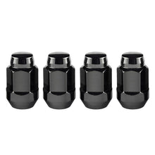 Load image into Gallery viewer, McGard - Lug Nuts - McGard Hex Lug Nut (Cone Seat Bulge Style) 1/2-20 / 3/4 Hex / 1.45in. Length (4-pack) - Black - Anything Coyote