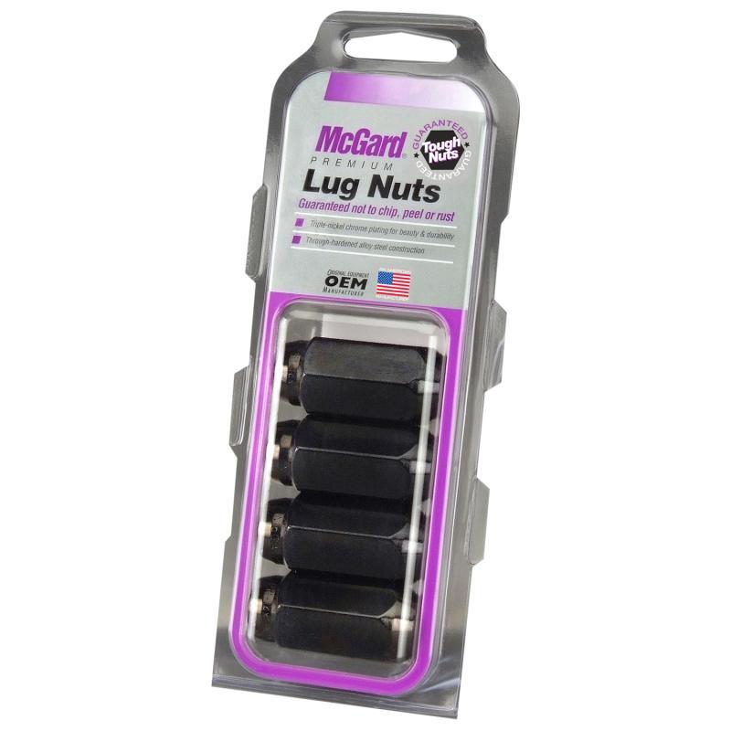 McGard - Lug Nuts - McGard Hex Lug Nut (Cone Seat) M14X1.5 / 22mm Hex / 1.635in. Length (4-Pack) - Black - Anything Coyote