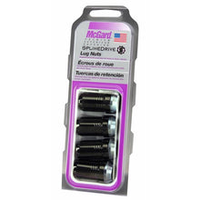 Load image into Gallery viewer, McGard - Lug Nuts - McGard SplineDrive Lug Nut (Cone Seat) M14X1.5 / 1.648in. Length (4-Pack) - Black (Req. Tool) - Anything Coyote