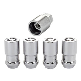 McGard - Lug Nuts - McGard Wheel Lock Nut Set - 4pk. (Cone Seat) 1/2-20 / 3/4 & 13/16 Dual Hex / 1.66in. Length - Chrome - Anything Coyote