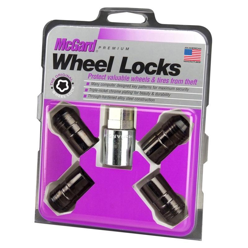 McGard - Lug Nuts - McGard Wheel Lock Nut Set - 4pk. (Cone Seat) M14X1.5 / 21mm & 22mm Dual Hex / 1.639in. L - Black - Anything Coyote