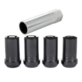 McGard - Lug Nuts - McGard Wheel Lock Nut Set - 4pk. (Tuner / Cone Seat) M14X1.5 / 22mm Hex / 1.648in. Length - Black - Anything Coyote