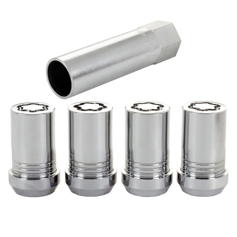McGard - Lug Nuts - McGard Wheel Lock Nut Set - 4pk. (Tuner / Cone Seat) M14X1.5 / 22mm Hex / 1.648in. Length - Chrome - Anything Coyote