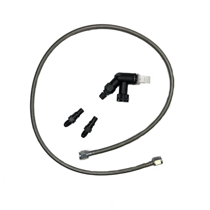 McLeod Racing - Clutch Lines - McLeod Line Assy Mustang 2005-Up 36in W/Male Wire Clip Fittings & Elbow Bleeder - Anything Coyote