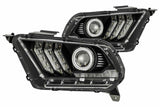 AlphaRex Pro-Series Halogen Heads: Ford Mustang (10-14) - Matte Black / Chrome (Set)