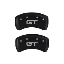 Load image into Gallery viewer, MGP - Caliper Covers - MGP 4 Caliper Covers Engraved Front Mustang Engraved Rear GT Red finish silver ch - Anything Coyote