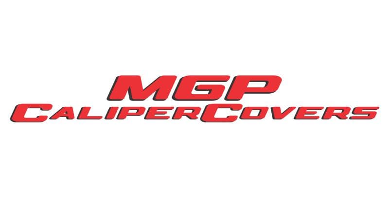 MGP - Caliper Covers - MGP 4 Caliper Covers Engraved Front Mustang Engraved Rear GT Red finish silver ch - Anything Coyote