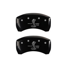 Load image into Gallery viewer, MGP - Caliper Covers - MGP Rear set 2 Caliper Covers Engraved Rear GT500 Shelby &amp; Cobra Black finish silver ch - Anything Coyote