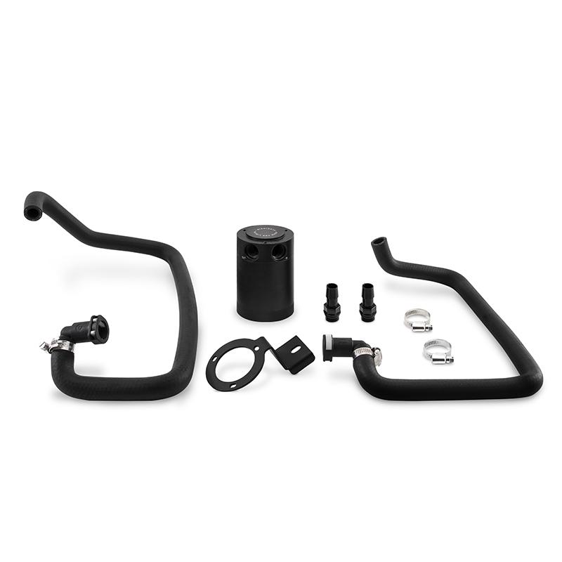 Mishimoto - Oil Catch Cans - Mishimoto 2015+ Ford Mustang EcoBoost Baffled Oil Catch Can Kit - Black - Anything Coyote