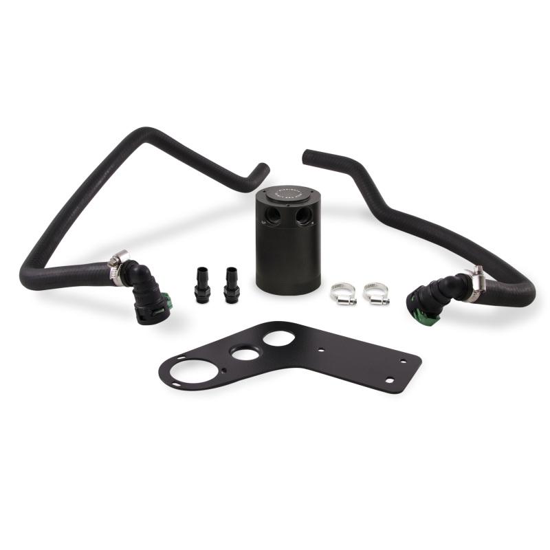 Mishimoto - Oil Catch Cans - Mishimoto 2015+ Ford Mustang GT Baffled Oil Catch Can Kit - Black - Anything Coyote