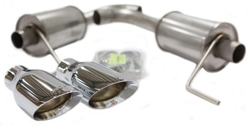 Roush - Axle Back - ROUSH 2015-2019 Ford Mustang 3.7L/2.3L V6/I4 Exhaust Kit w/ Round Tips - Anything Coyote
