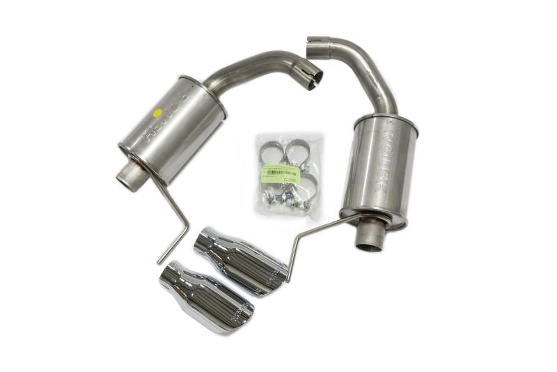 Roush - Axle Back - ROUSH 2015-2019 Ford Mustang 3.7L/2.3L V6/I4 Exhaust Kit w/ Round Tips - Anything Coyote