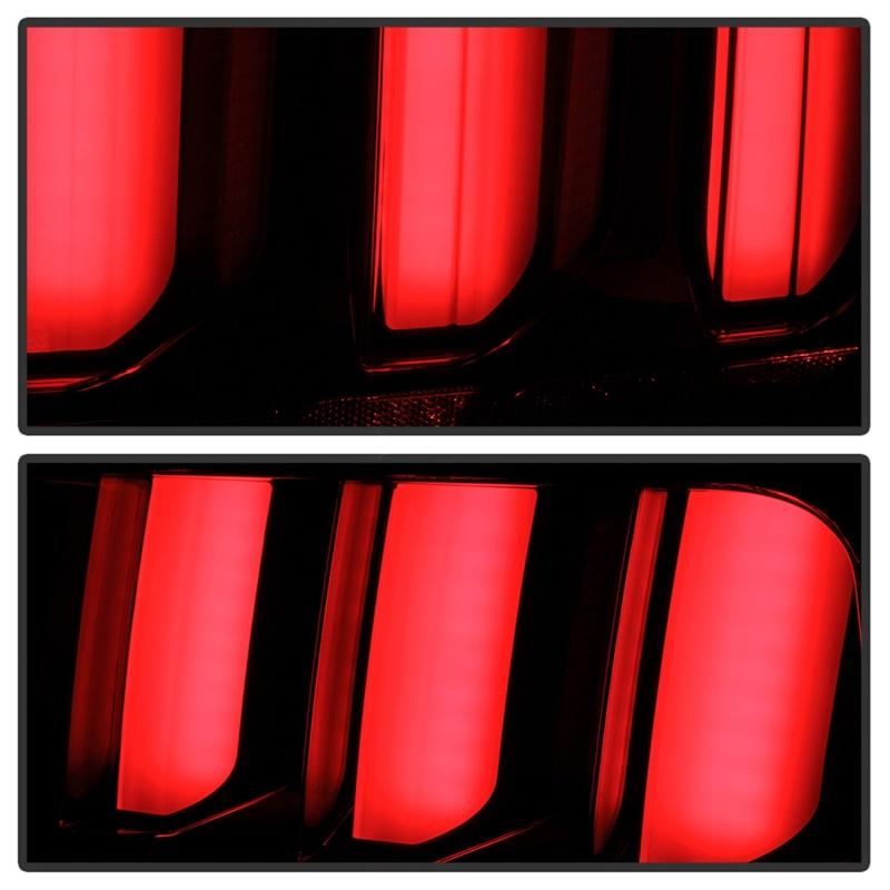 SPYDER - Tail Lights - Spyder 05-09 Ford Mustang (White Light Bar) LED Tail Lights - Black ALT-YD-FM05V3-LED-BK - Anything Coyote