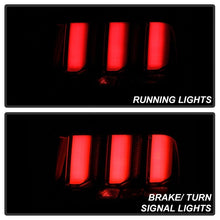 Load image into Gallery viewer, SPYDER - Tail Lights - Spyder 05-09 Ford Mustang (White Light Bar) LED Tail Lights - Smoke ALT-YD-FM05V3-LED-SM - Anything Coyote