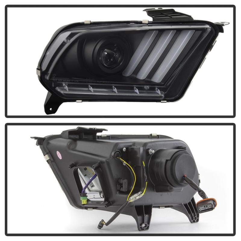 SPYDER - Headlights - Spyder 13-14 Ford Mustang (HID Only) Projector Headlights w/Turn Signals - Blk PRO-YD-FM13HID-BK - Anything Coyote