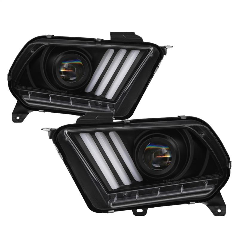 SPYDER - Headlights - Spyder 13-14 Ford Mustang (HID Only) Projector Headlights w/Turn Signals - Blk PRO-YD-FM13HID-BK - Anything Coyote