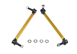 Whiteline - Sway Bar Endlinks - Whiteline 05+ Mustang Coupe 8cyl (Inc Shelby GT/ GT500) Front Swaybar Link Kit H/Duty Adj Steel Ball - Anything Coyote